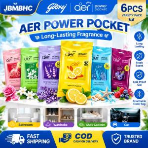 Jbmbhc 1/3/6pcs godrej Aer điện Túi treo làm thơm không khí không có điện cần thiết xe hạng nhỏ khử mùi 6 mùi hương có sẵn Thiết bị khử mùi cho tủ quần áo