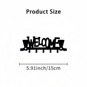 CIFbuy | CIFBUY Iron Wall Art Boot Key Rack Metal Wall Hook Creative Storage For Garage Entryway Kitchen Home Decor Sign