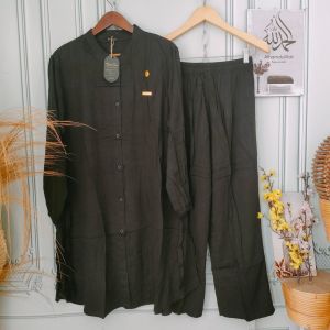 SETELAN CELANA LONG TUNIK POLOS POLOS BY WENNY ORI // RAYON TWILL SETCEL LONG TUNIK // SETELAN WANITA POLOS//RAYON TWILL