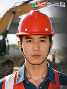 NUORUISIAN | Customized Logo Printed Breathable Safety Helmet for Construction