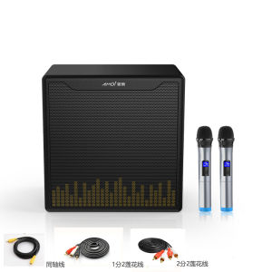 Home KTV Wireless Microphone Set Projector Singing Equipment Kit Karaoke Bluetooth Mic Family Use TV Audio Video Appliances