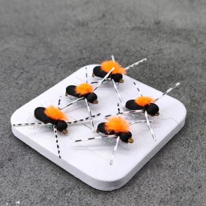 5 CÁI Mồi Ruồi Khô Dạng Bọ Cánh Cứng Bằng Xốp Nổi Trên Mặt Nước Có Độ Nổi Cao Mô Phỏng Côn Trùng Chân Thực Dùng Cho Câu Cá Hồi Ở Suối