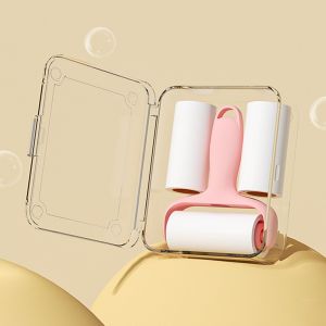 1*Mini Lint Roller Reusable Adhesive Clothing Furniture Hair Removal Tear-Off Type Small Portable Roller Brush Pet Hair Remover