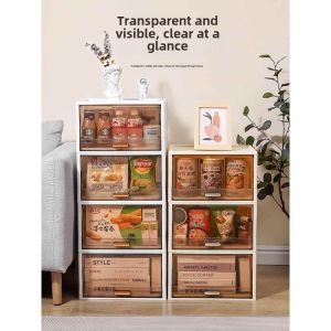 Storage Cabinet Folding Storage Box For Home Living Room Toys Locker Snack Storage Cabinet Kitchen Finishing Storage Box