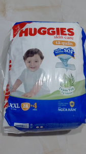 Tã quần Huggies Skincare M42/L36/XL32/XXL28/XXXL22 (6-hơn 17kg)