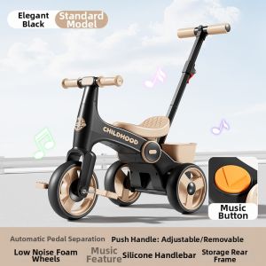 YIHECHUYAO | Bluetooth Music Multi-functional Childrens Electric Tricycle