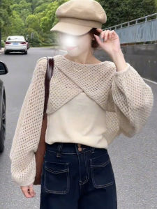 Womens Knitted Slim Fit Hooded Top And Bottom Set Chinese Style Long Sleeve round Neck Fashionable Two Piece Suit