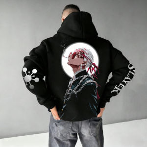 Bandai | 2025 Demon Slayer Anime Painted Hoodie Autumn/Winter New Fashionable Printed Casual Loose Parent Child Hip Hop Sweater Top