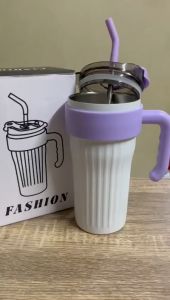 800ML Tumbler With Straw Mug Cup Coffee Tumbler Thermos Coffee Cup holder Coffee Mug