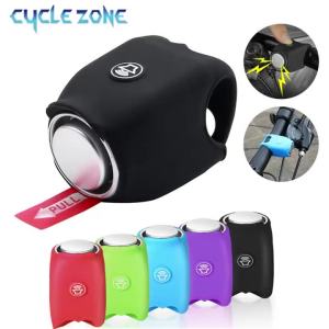 Electric Bicycle Horn Lightweight Portable Handlebar Ring Bell MTB Bike Loudly Silica Gel Warning Bell for Cycling Riding Safety