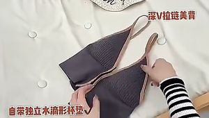 BH Import Pakaian Dalam Bralette Zipper Wanita & BH Tanpa Kawat