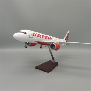 1/80 Large Scale Airplanes Air India A320 Diecast Resin Model Airplanes With Landing Gear Wheel For Collection Display or Gift