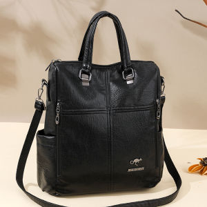 Fashionable Large Capacity Leather Double Shoulder Bag New 2025 Crossbody Sling Bag Casual Handbag for Middle-Aged Women