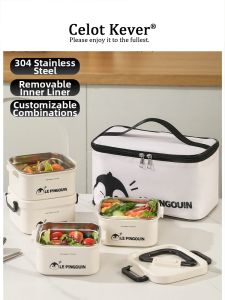 Office Use Microwaveable Insulated Lunch Box