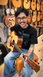 กีต้าร์โปร่ง/โปร่งไฟฟ้า Amari by Enya รุ่น AM-418C ภาคไฟฟ้า Fishman ขนาดมาตราฐาน 41 นิ้ว พร้อมของแถมสุดคุ้ม