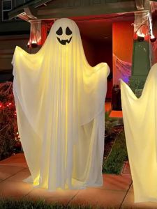 Đồ Trang Trí Ma Quái Kích Thước Thật Phát Sáng Trong Bóng Tối Trang Trí Halloween Ngoài Trời Cửa Trước Vườn Nhà Ma 85/165CM Đứng Được