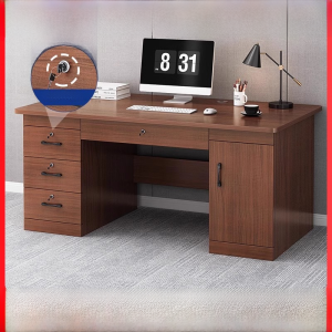 Office Desk Minimalist Modern For Home Chest of Drawer with Lock Boss Desk Chair Combination Office Staff Computer Table