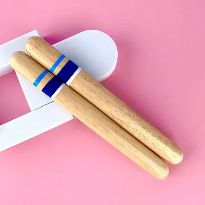 Classic Rhythm Sticks Wooden Drum Sticks Percussion Instrument Children Musical Toy Rhythm Learning〔CC33〕