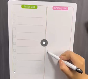 [Bundle of 1 / 2 / 4] Magnetic Fridge Whiteboard To Do List Erasable Refrigerator Sticker Grocery Shopping Memo Board