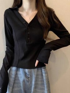 New Spring Fashion Elegant Versatile Slim Long Sleeve T-Shirt