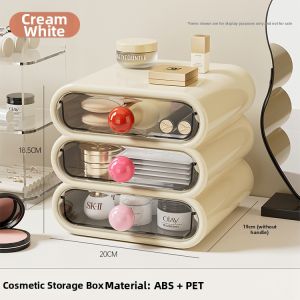 Premium Desk Cosmetic Organizer Drawer-type Storage Box