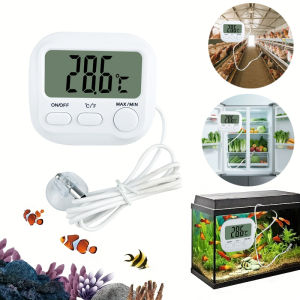 Mini Digital Thermometer Precision Sensor for Fish Tank Tank Refrigerator Swimming Pool Aquarium Wine Cellar Measurement