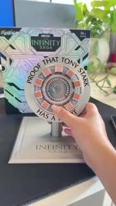 KBGO | Genuine KBGO Iron Man Arc Reactor Wireless Charger The Avengers Age of Ultro 15w Led Light Desktop Phone Stand Collectible Decor