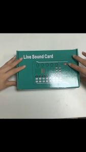 F998 Sound Card Mixer Audio Mixing Console Singing Live Streaming Studio Mic Amplifier for Microphone Video Recording