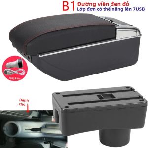 Hyundai Accent Tagaz Tay Nội Thất Ô Tô Trung Tâm Hộp Bảo Quản Da PU/Nhựa ABS Điều Khiển Trung Tâm Phụ Kiện Cho 2003-2013 Mẫu