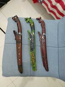 Terlaris Pisau Dapur Ukir Macan