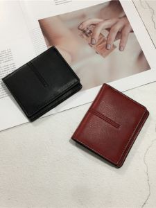 Ultra-Thin Short Wallet for Women Foldable Coin Purse Fashionable Mini Design Student Friendly Multi-Functional Compact Size