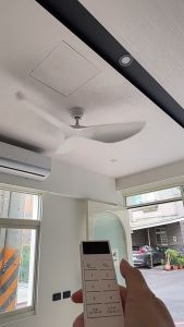 YYD 38/52 นิ้วพัดลมเพดานประหยัดพลังงานพิเศษ DC มอเตอร์พัดลม ABS ป้องกันสนิมและทนต่ออุณหภูมิสูงใบพัดพัดลม