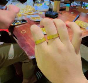 Cincin emas bangkok cop 916 persis ori
