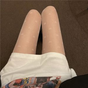 เซ็กซี่ สีดำ ถุงน่อง ผู้หญิง Polka Dot Ultra-thin Jk School Sister Pantyhose Leg Shaping Cored Wire Fabric ตลอดทั้งปี