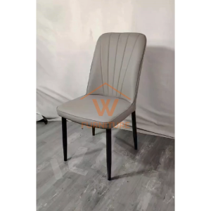 Wfurniture PU-Leather Premium Dining Chair Scratch-Resistant Leather Cafe Chair Kerusi Makan