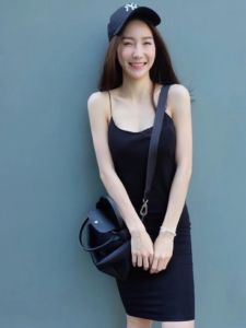 🌈 SpinnyHouse มินิเดรส สายเดี่ยว สายสปาเก็ตตี้ เดรส ‼️ ผ้าหนาผิเศษ 😍รุ่น เดรสสป M310C