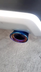 HKS Burned Muffler Tip Bended 2.5" and 3.0" for SUV Pick up and Van Car Universal