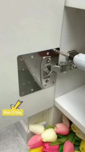 10 cái thép không gỉ vuông 90*90 bản lề sửa chữa Tấm-Dễ dàng cài đặt cho cửa tủ sửa chữa