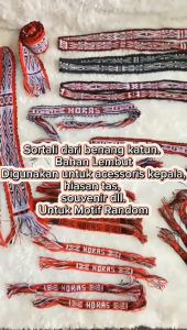 Ikat Kepala Rajut Batak / Ikat Pinggang Rajut / Souvenir Khas Batak / Sortali Rajut Batak / B B
