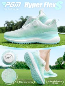 PGM | Giày Golf Mùa Hè Thêu Vàng Thông Gió Nâng Gót