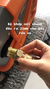 Combo 2 Bộ khớp nối nhanh và Khớp chống xoắn dây rửa xe ren 22mm - Chất Liệu Bằng Đồng Thau Sản Phẩm Tiện Ích Cho Đường Ống Nước - Lazada