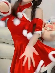 ใหม่😍 ชุดคอสเพลย์ ชุดนอนเซ็กซี่ คริสต์มาส ส่งไว้จากไทย 1-3วัน สำหรับคู่แท่งเทียนในชุดเท่าที่มีสีหนึ่งในคอสเพลย์🎄
