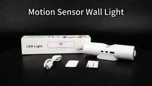 ED Motion Sensor Wall Night Light USB Rechargeable Smart Automatic Lamp Home Step Light