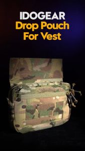 IDOGEAR Tactical Drop Pouch Large Storage Space Multi-function Tool Pouch Hook&loop Drop Pouch Camo Tactical EDC Pouch 3587