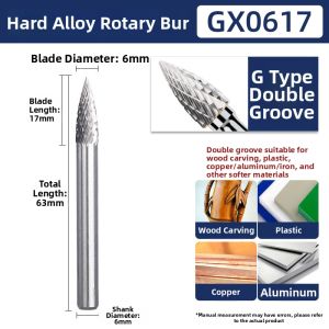 LASH | Tungsten Carbide Grinding Burr 6mm Shank