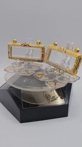 T#4 บาทลงยา/ทองล้วน กรอบพระครอบหัวเลสฝังพลอย ครอบหัวเลส 2.1*5.7 ซม. หรือ 1.8*5.4 ซม