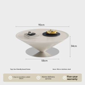 OUQI | New Floating UFO Style Circular Elegant Coffee Table