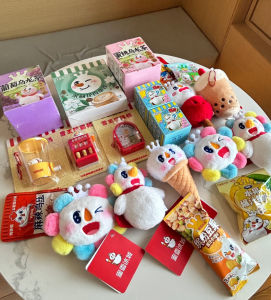 Đồ Chơi Mí Xue Ice City Snow King Đồ Ăn Vặt May Mắn Dây Đeo Máy Trượt Bóng Máy Trượt Bóng Ngọt Ngào Đồ Chơi