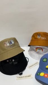 Fasion store-topi bucket anak motif rabbit lucu model korea topi ember anak perempuan pakai tali