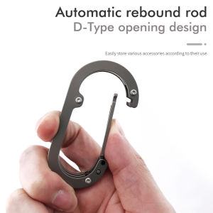 Stainless Steel Heavy Duty Hook Large Carabiner Clip for Backpack Hanging Outdoor Gear Accessories - Durable Lightweight 20KG